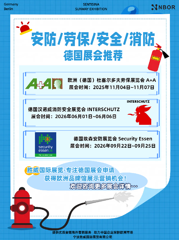 展会合集 | 德国安防/劳保/安全/消防类展会